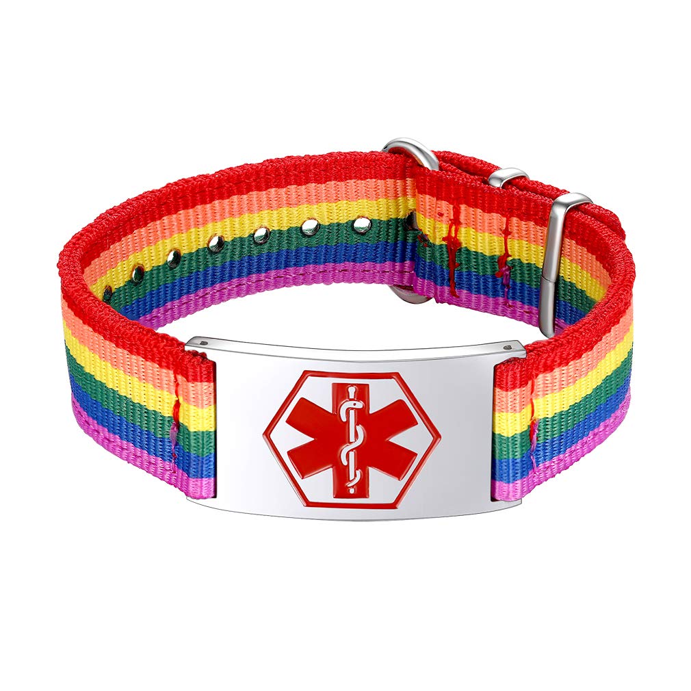 Supcare Adjustable Medical Alert Bracelet for Women & Men - Engraved Emergency ID with Free Medical Card (Gift Ready) - Ideal for Seniors, Diabetes, Allergies & Daily Safety Protection