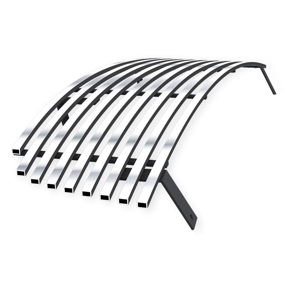 APS Stainless Steel Chrome Billet Front Grill Grille Insert Compatible with Nissan Sentra 2004-2006 Models - Main Upper SS Trim S18-A20458N | Upgrade Your Car's Style & Protection for Daily Driving & Show Events