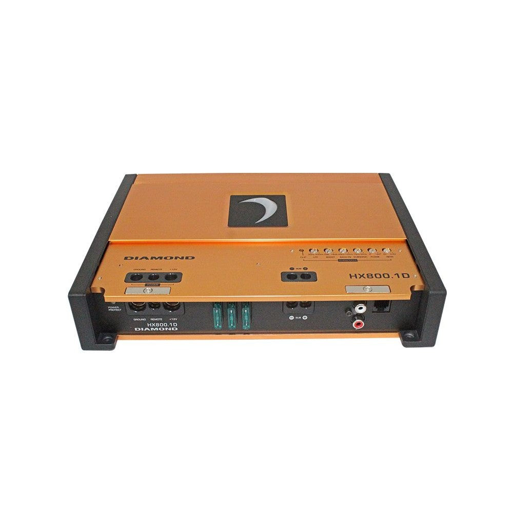 Refurbished Diamond Audio HX800.1D 800W RMS Class D Monoblock Car Amplifier - High Power Full Range Hex Series for Car Audio System Upgrade | Perfect for Bass Boost & Sound Enhancement in Vehicles