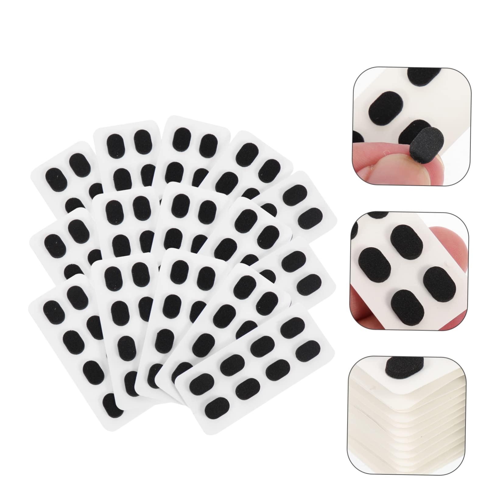 SOLUSTRE 180 Pairs Silicone Sponge Nose Pads for Glasses - Replacement Nose Pads for Optical, Sunglasses & Reading Glasses - Comfortable & Durable Eyewear Accessories for Daily Use, Work & Outdoor Activities