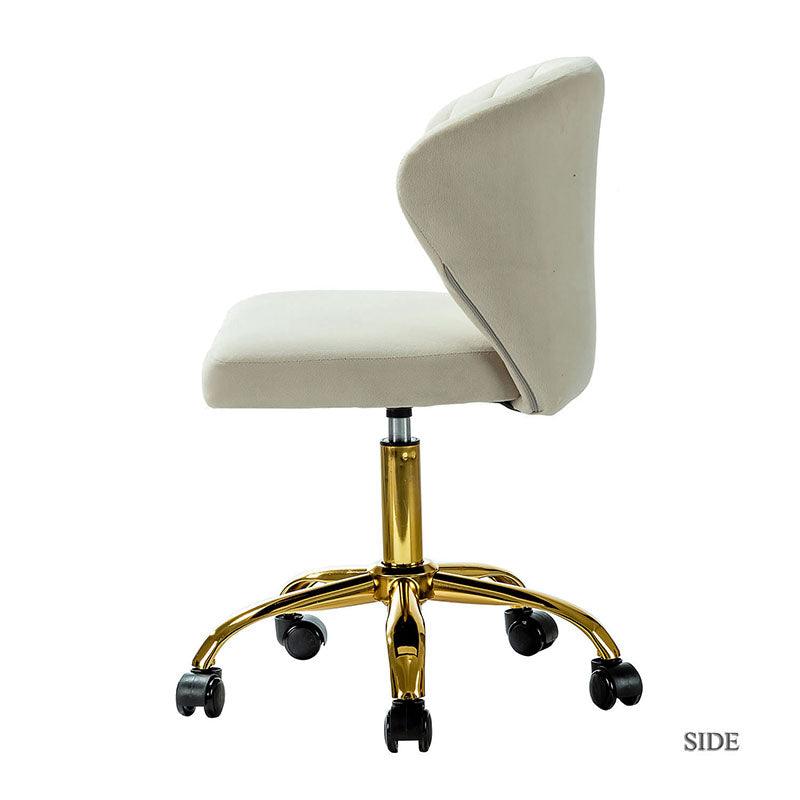 Premium Chandra Velvet Office Chair - Ergonomic Executive Desk Chair with Lumbar Support for Home & Office Workspaces - Comfortable Modern Computer Chair for Long Hours of Sitting