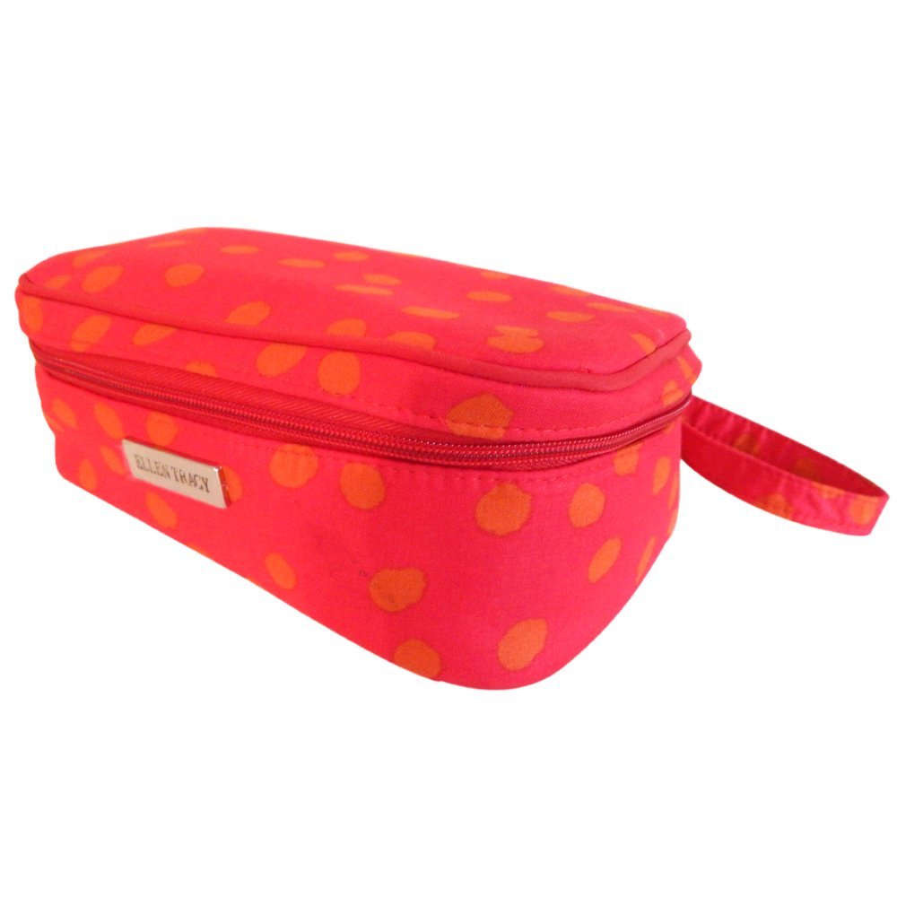Beaute Bags Cosmetic Travel Organizer - Waterproof Makeup & Toiletry Case for Women (Red & Orange) - Perfect for Air Travel, Gym, Beach & Daily Essentials Storage