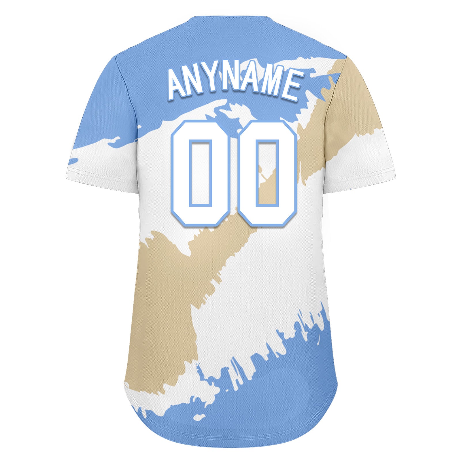 Custom Light Blue White Cream Argentina Flag Personalized Authentic Baseball Jersey - High-Quality Replica Sports Uniform for Fans & Players - Perfect for Game Day, Cosplay, and Sports Events