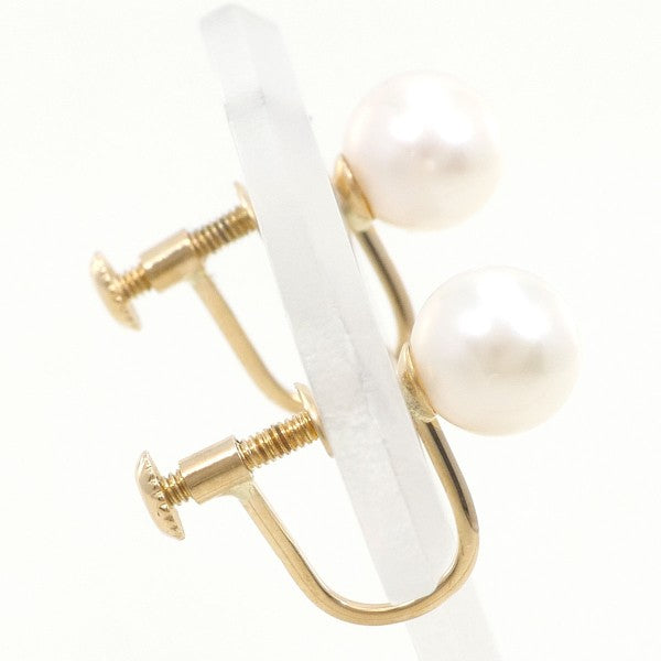 18K Yellow Gold Pearl Earrings for Women - Elegant Stud Earrings with Freshwater Pearls - Perfect for Weddings, Parties & Special Occasions