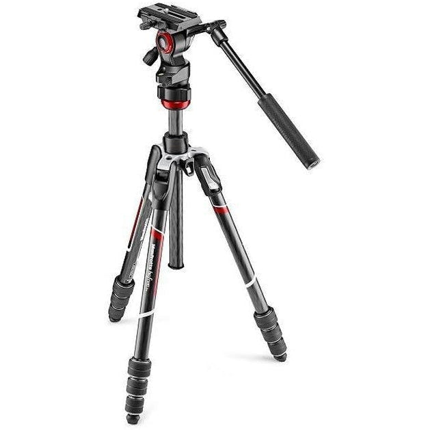 Manfrotto Befree Live Carbon Fiber Twist Kit 2-Way Tripod - Lightweight Travel Tripod for DSLR & Mirrorless Cameras - Perfect for Travel Photography, Vlogging & Outdoor Adventures