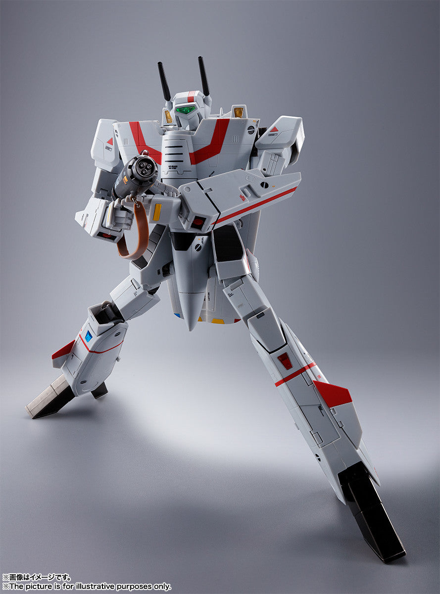 Bandai DX Chogokin Macross Robotech VF-1J Hikaru Ichijo 1/60 Scale Die-Cast Action Figure - Collectible Anime Robot Toy for Display & Play
