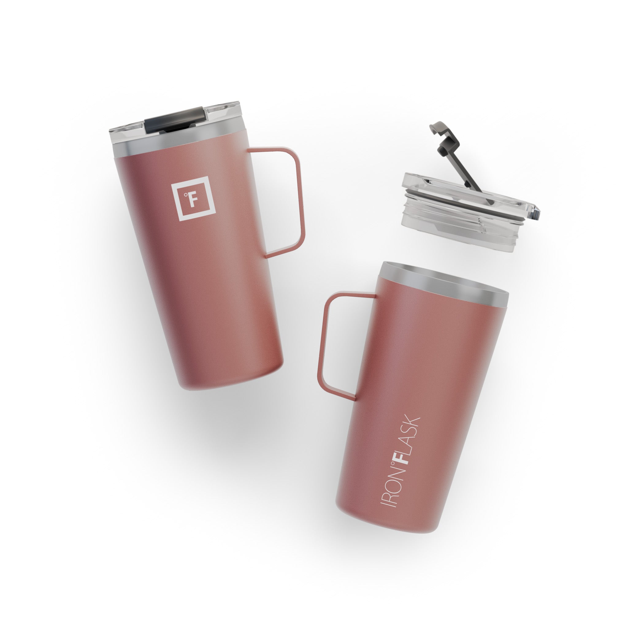 16 Oz Grip Coffee Mug - Insulated Travel Mug with Non-Slip Handle, Perfect for Hot & Cold Drinks - Ideal for Office, Commuting, Camping and Outdoor Activities
