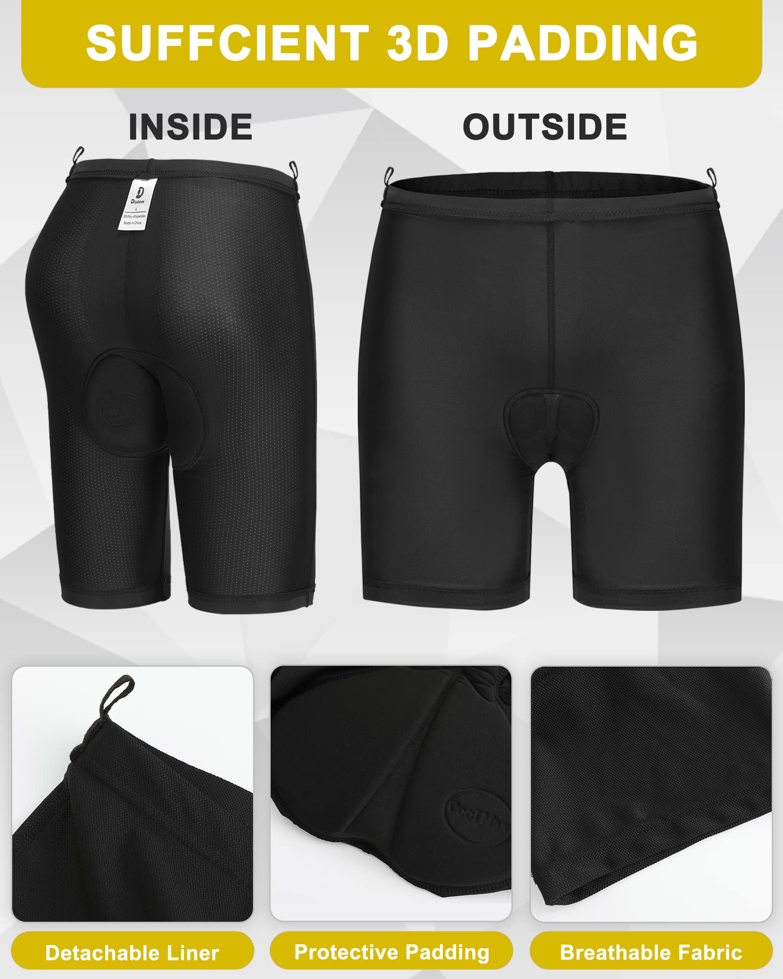 **Boys' Padded Bike Shorts - Youth Mountain Biking Cargo Shorts with Comfortable Padding & Loose Fit - Perfect for Cycling, Hiking & Outdoor Adventures**