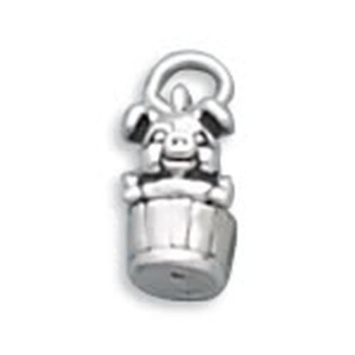 Pig in Bucket Charm - Cute Piglet Pendant Necklace for Women & Girls - Perfect for Birthday Gifts, Valentine's Day & Everyday Jewelry
