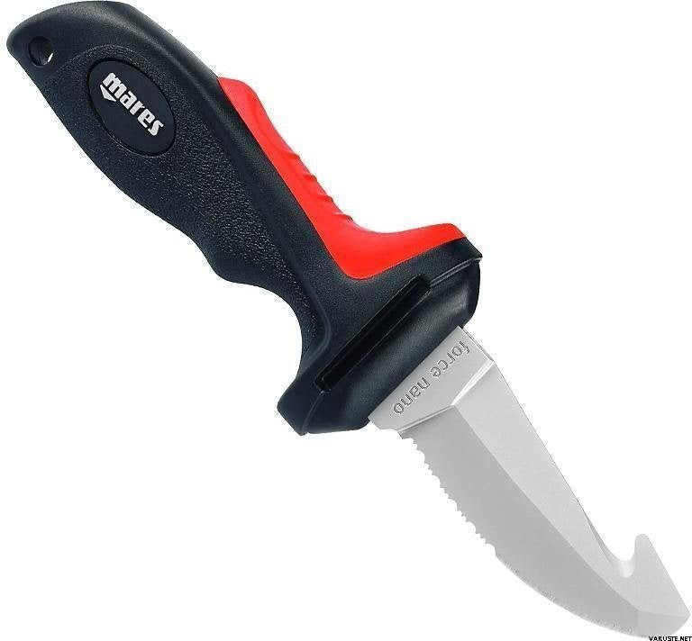 Mares Force Nano Plus Dive Tool - Compact Scuba Diving Knife for Underwater Safety | Perfect for Spearfishing, Snorkeling & Emergency Situations