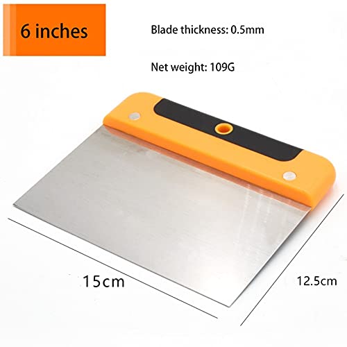 Stainless Steel Paint Scraper - Professional Drywall & Plaster Spatula for Wall Repair, Painting & Decoration - Perfect for DIY Home Improvement & Wall Texture Projects