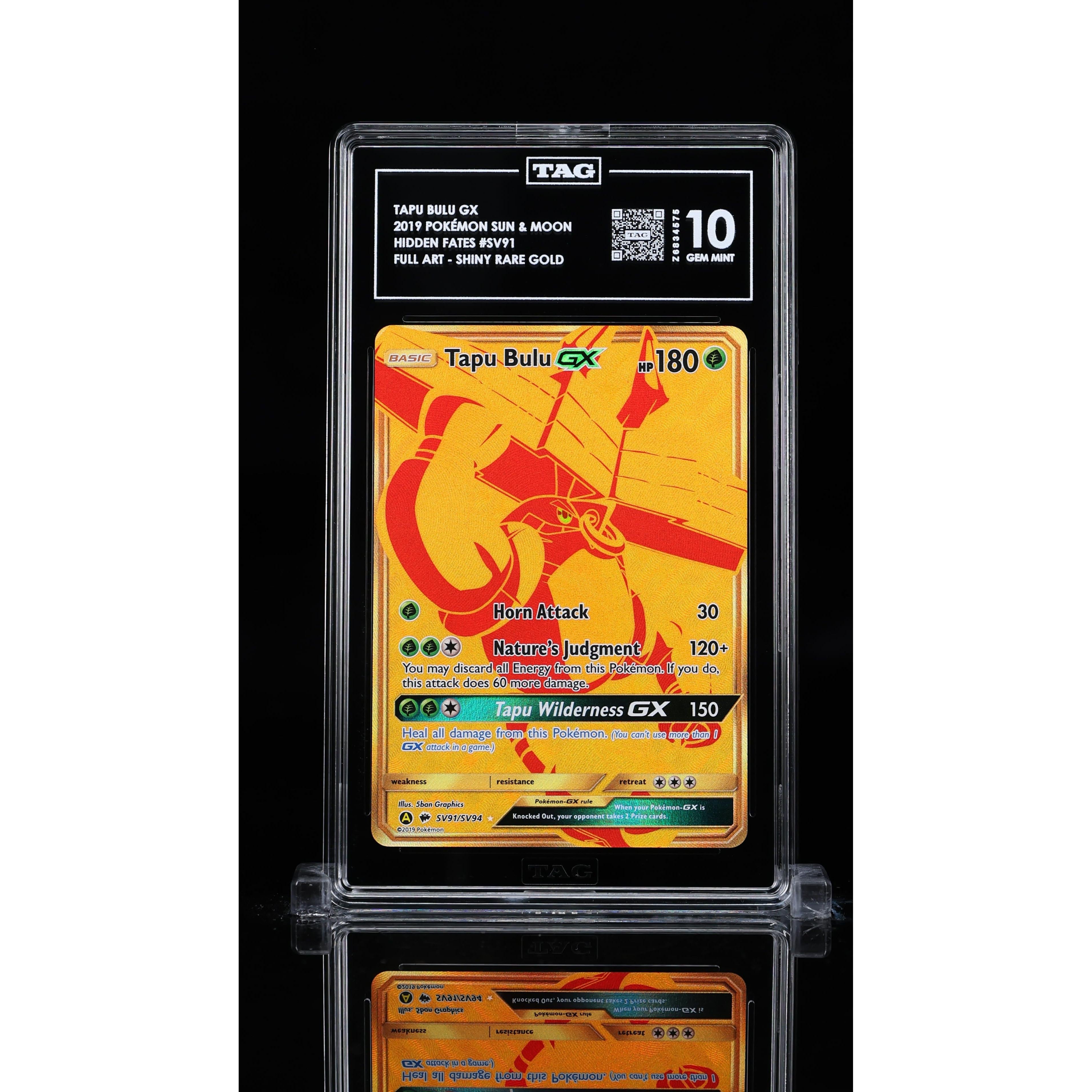2019 Pokemon Hidden Fates Tapu Bulu GX SV91/SV94 - Rare Trading Card for Collectors & Battles - Perfect for Pokemon TCG Tournaments & Gifts