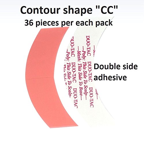 Duo Tac Tape Shape CC Double Sided Adhesive Strips - 36 Pieces per Pack - Strong Bonding for Crafts, Photos, Home Decor & Office Use