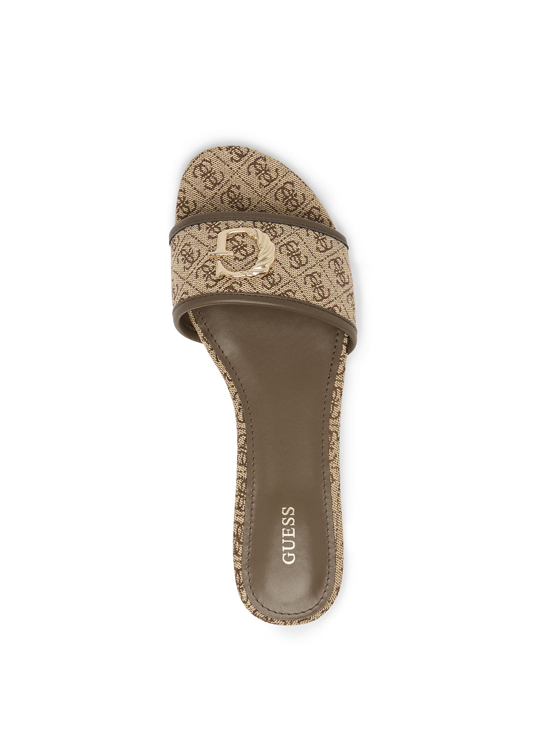 Brown Logo Tahiti Slide Sandals - Comfortable Beach Slides for Women & Men | Perfect for Pool, Vacation, and Summer Outfits