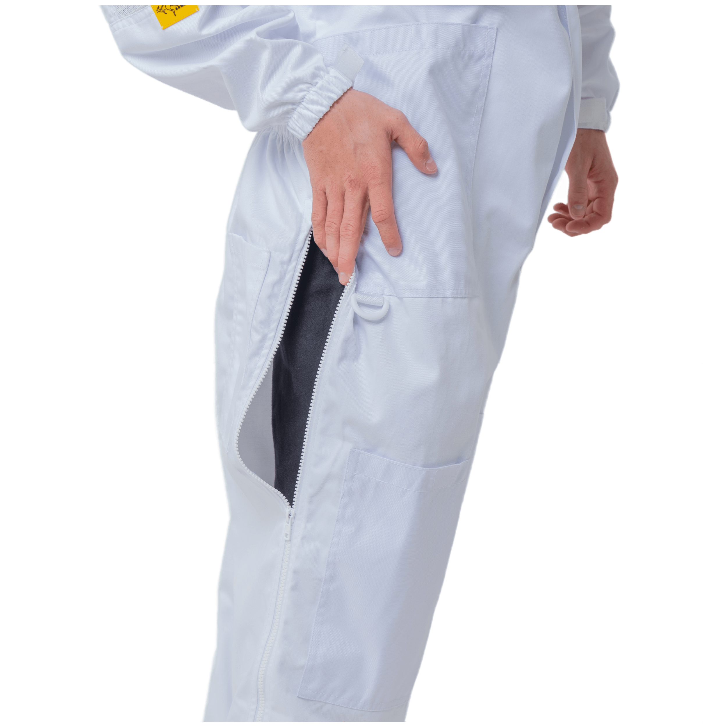 OZ ARMOUR Pre-Shrunk Poly Cotton Beekeeping Suit with Fencing Veil - Full Body Protection for Beekeepers - Ideal for Hive Inspections, Honey Harvesting & Beekeeping Safety