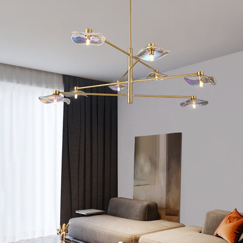 Elegant Calla LED Chandelier - Modern Crystal Ceiling Light Fixture for Dining Room & Bedroom | Energy Efficient Dimmable Lighting for Home Decor