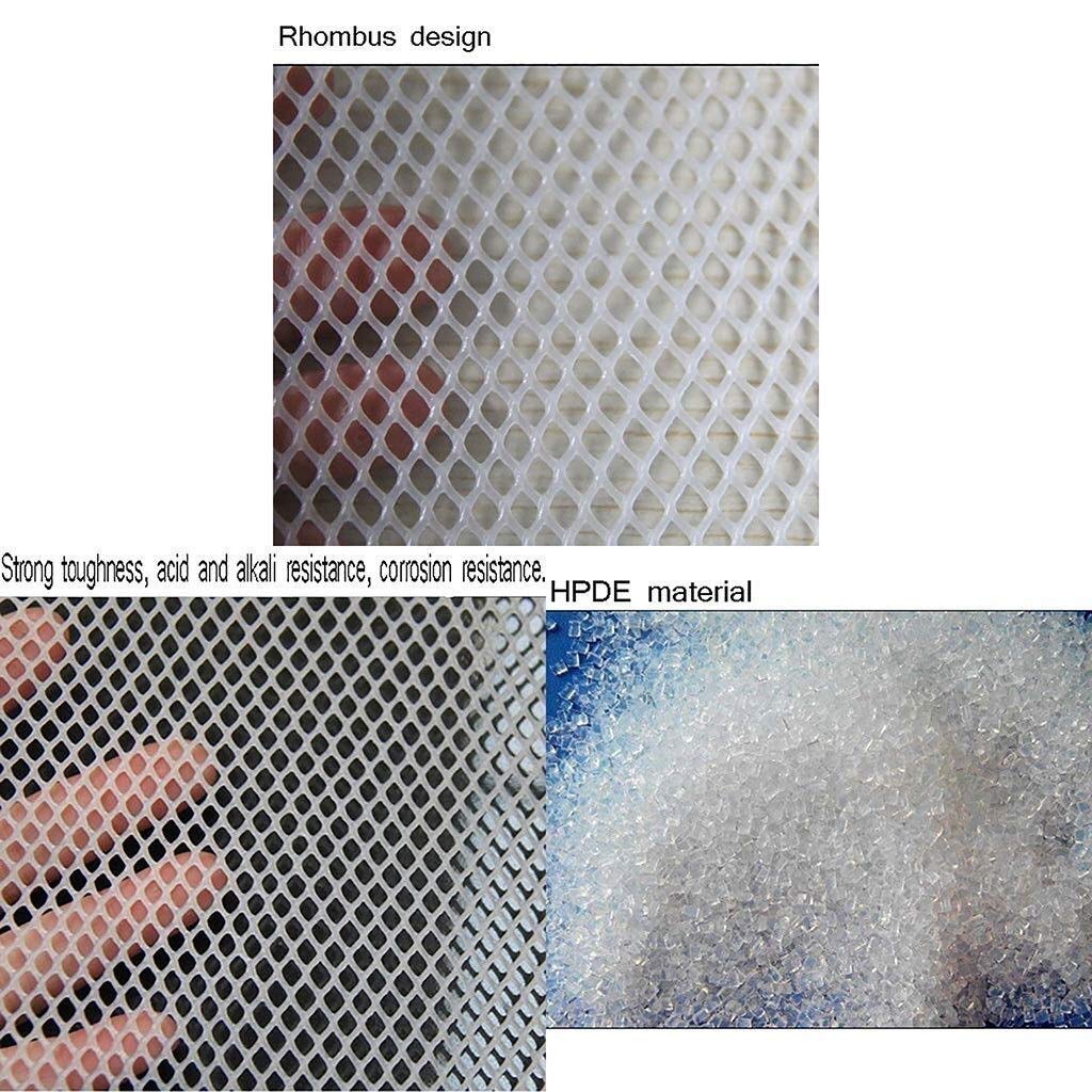 Premium Safety Netting Outdoor Rope Net - 1mx10m White Plastic Protective Mesh for Child, Baby, Pet & Garden Protection (0.8CM Grid Spacing) - Ideal for Play Areas, Chicken Coops, Deer Fencing & Plant Safety Barriers