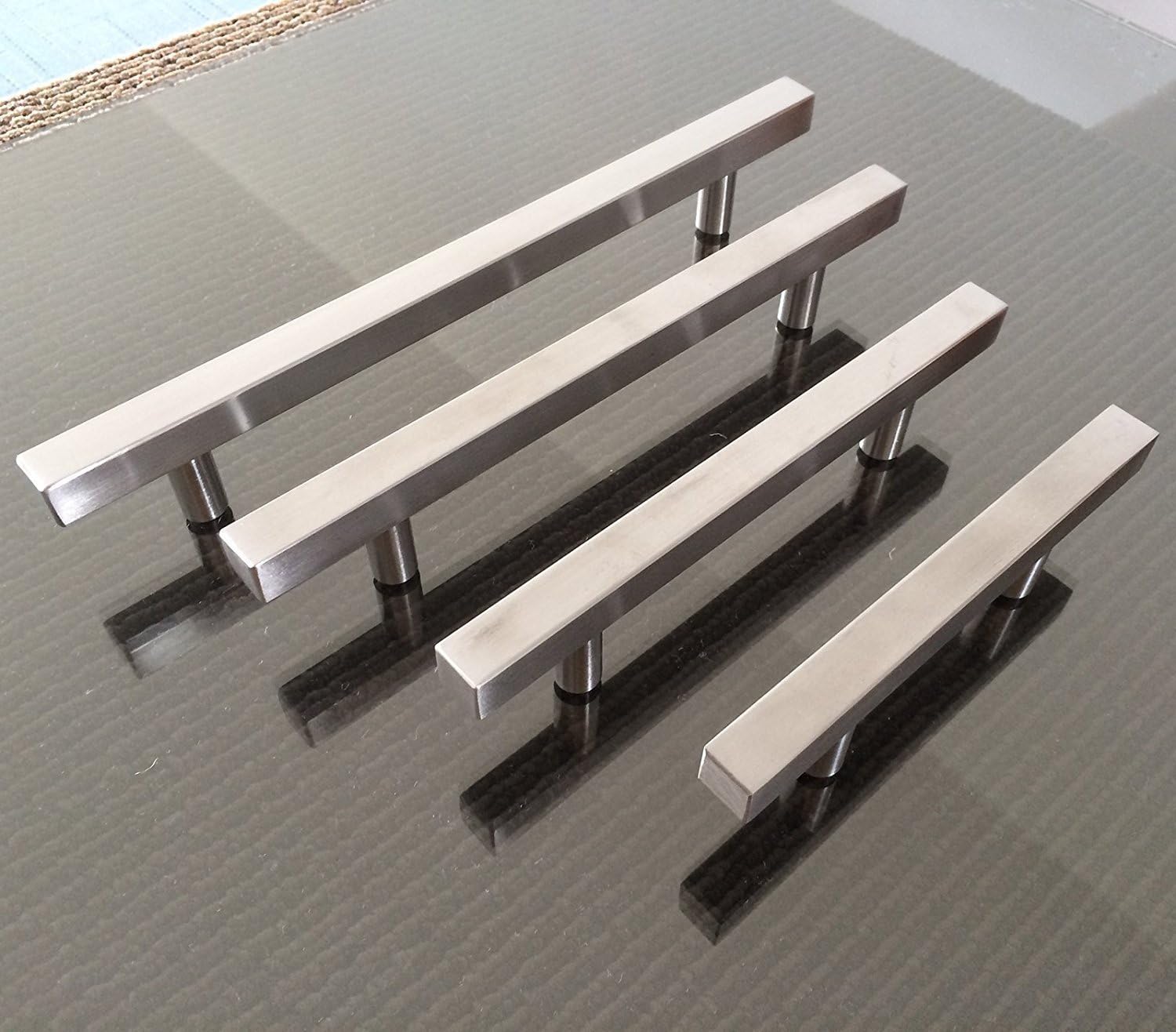 Modern Brushed Nickel Cabinet Pulls - Homdiy HD1212BSS 7.5