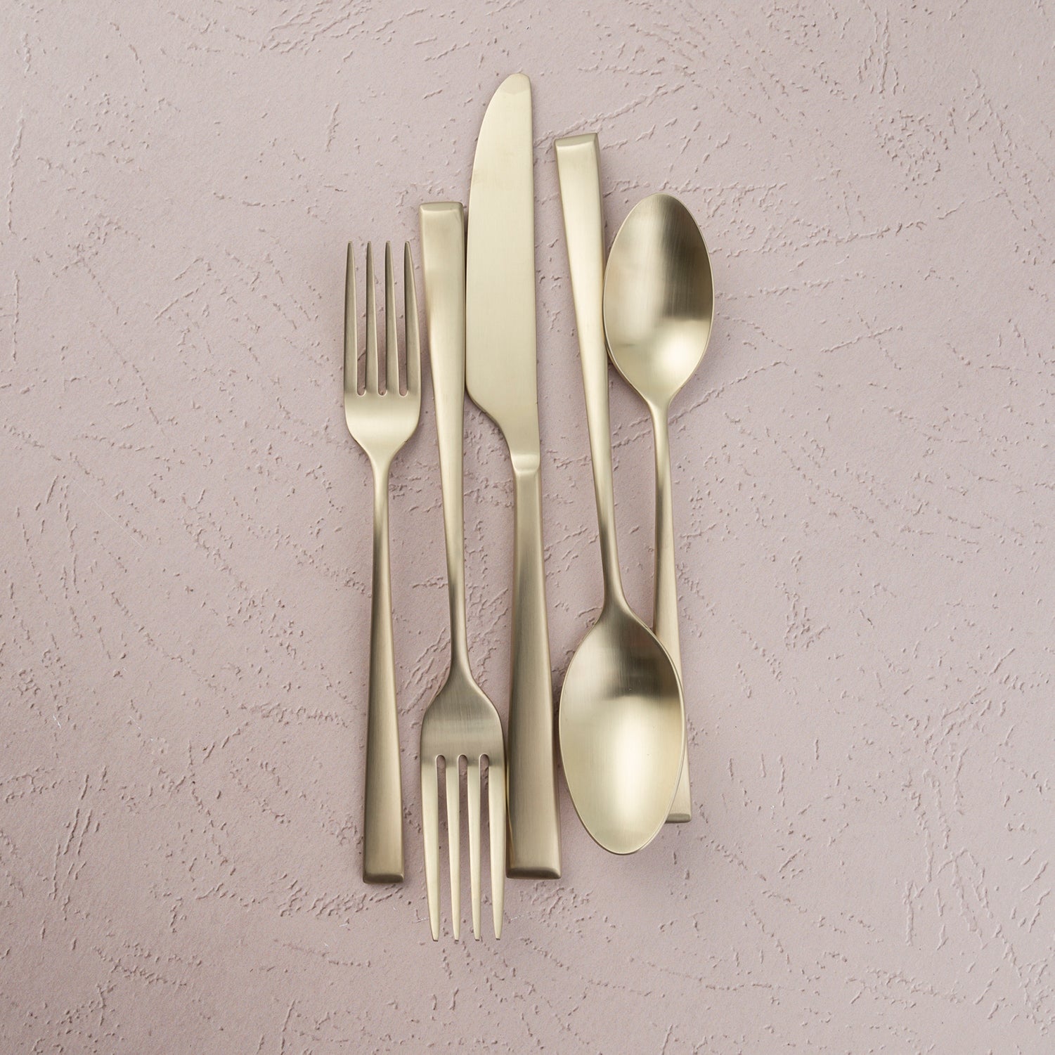 Marlise Champagne Satin 20-Piece Flatware Set - Elegant Stainless Steel Cutlery for Fine Dining, Wedding Gifts & Special Occasions