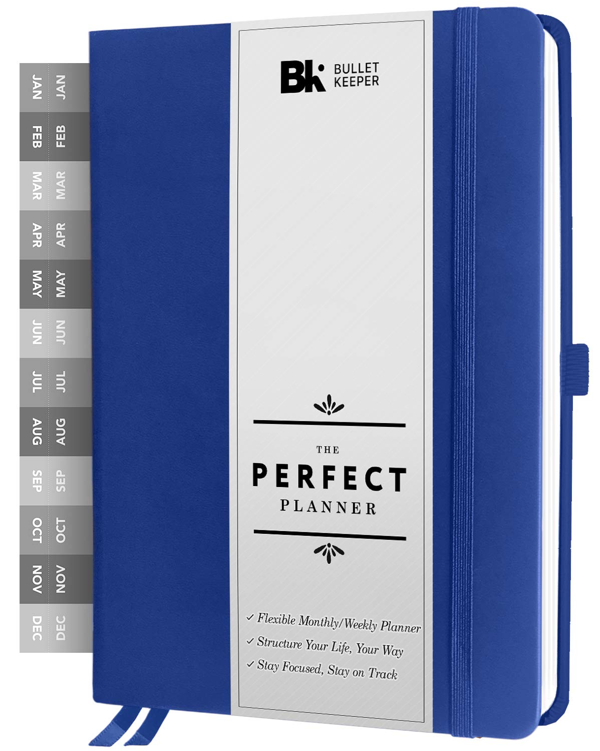 2025-2026 BK Undated Planner - Yearly, Weekly & Monthly Academic Organizer with Sticker Set, A5 (5.8