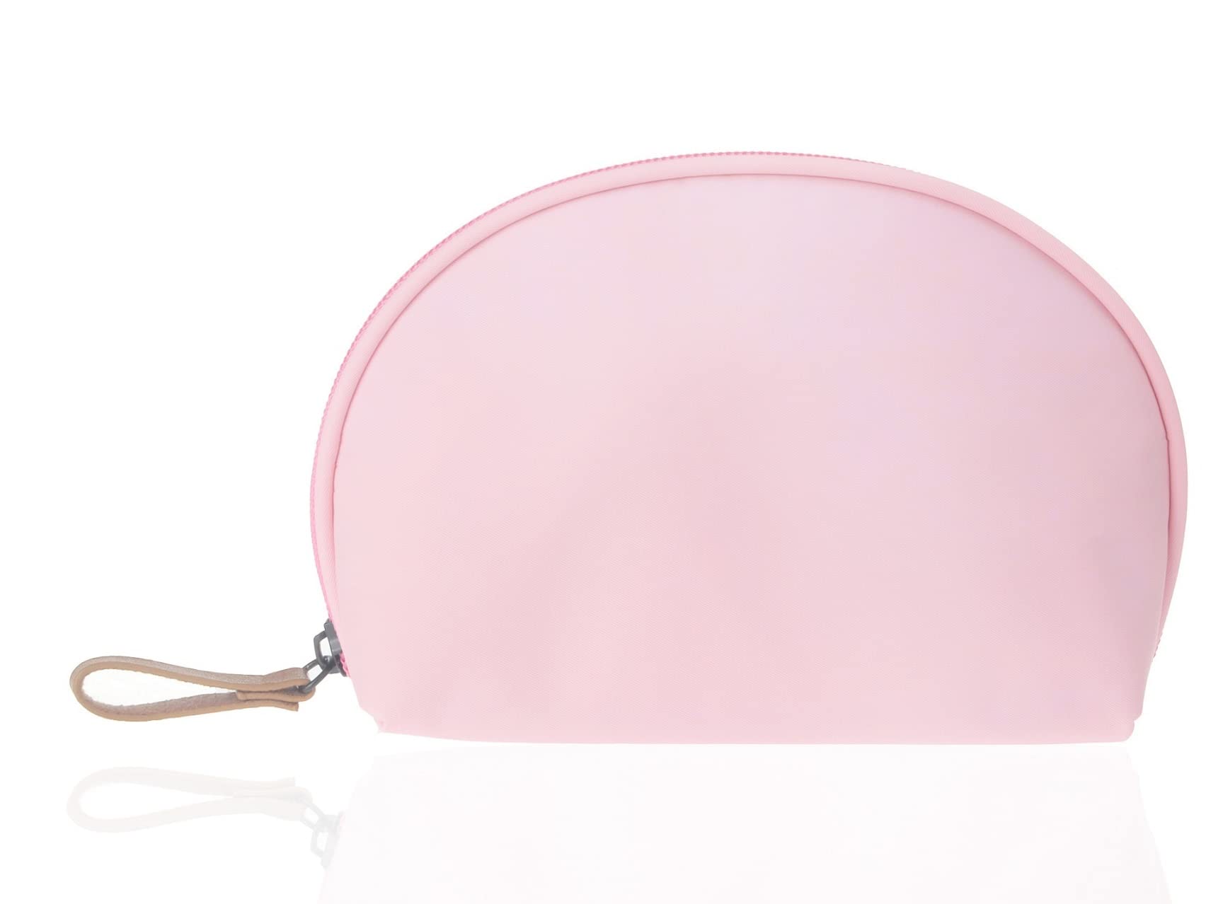 Waterproof Small Makeup Bag for Women - Portable Travel Cosmetic Pouch with Nylon Material (Pink) | Perfect for Purse, Gym, Vacation & Everyday Use