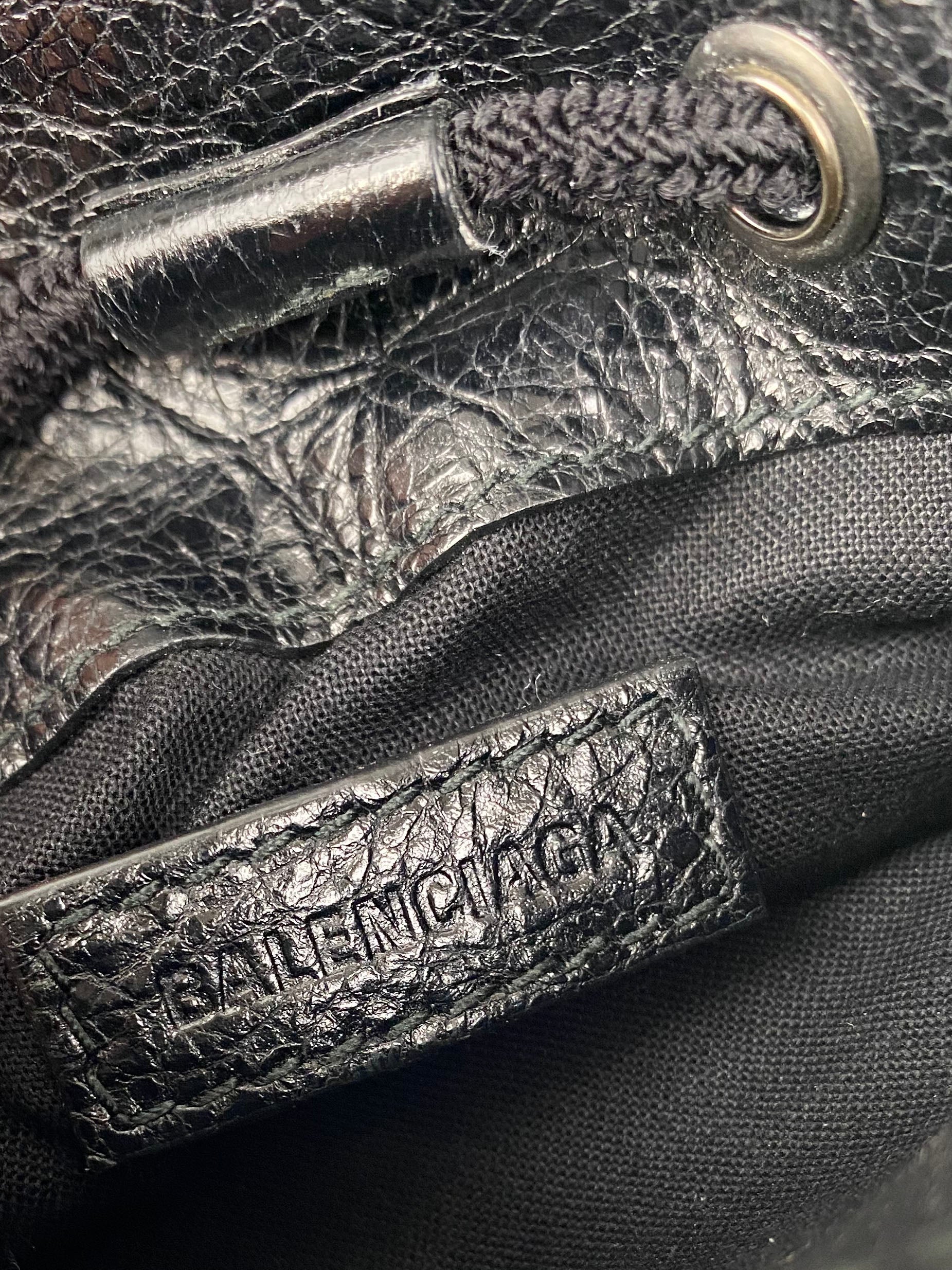 Balenciaga Small Black Explorer Pouch - Premium Leather Crossbody Bag for Women | Stylish & Compact Everyday Essentials Carrier for Work, Travel & Night Out