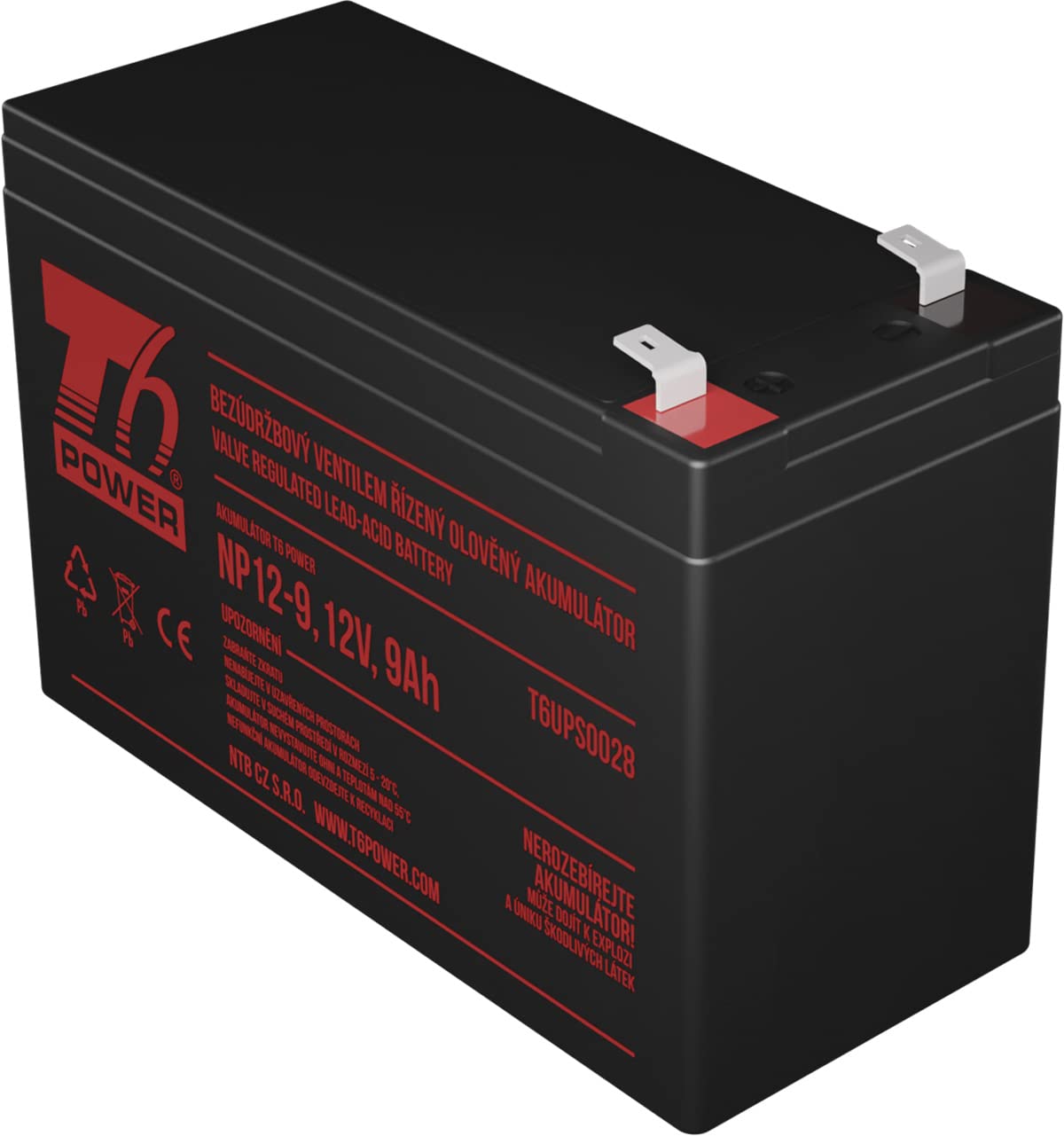Eaton Ellipse ECO 800VA VRLA Replacement T6 Power Battery Set - 12V Backup Power Supply for UPS Systems, Home & Office Use