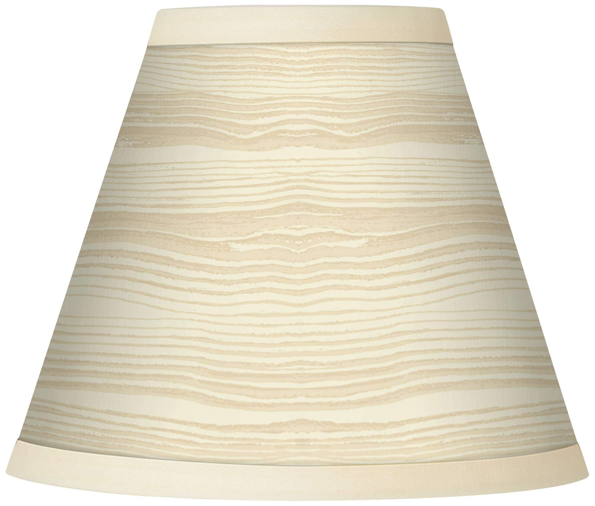 Set of 4 Giclee Empire Print Lamp Shades - Birch Blonde Natural Beige - 3