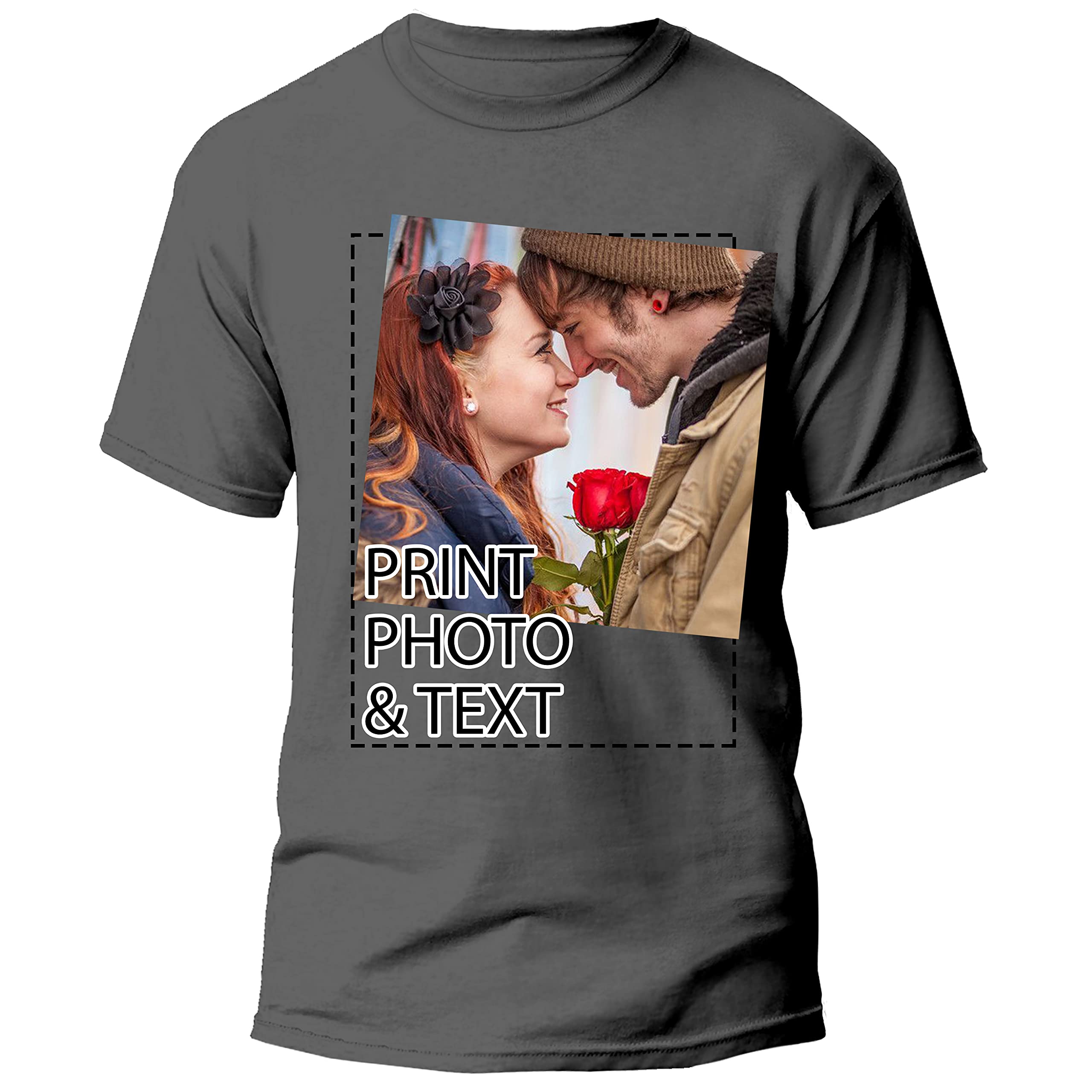 Custom T-Shirts for Men & Women - Design Your Own Crew Neck Tee | Personalized Apparel for Casual Wear, Gifts & Events
