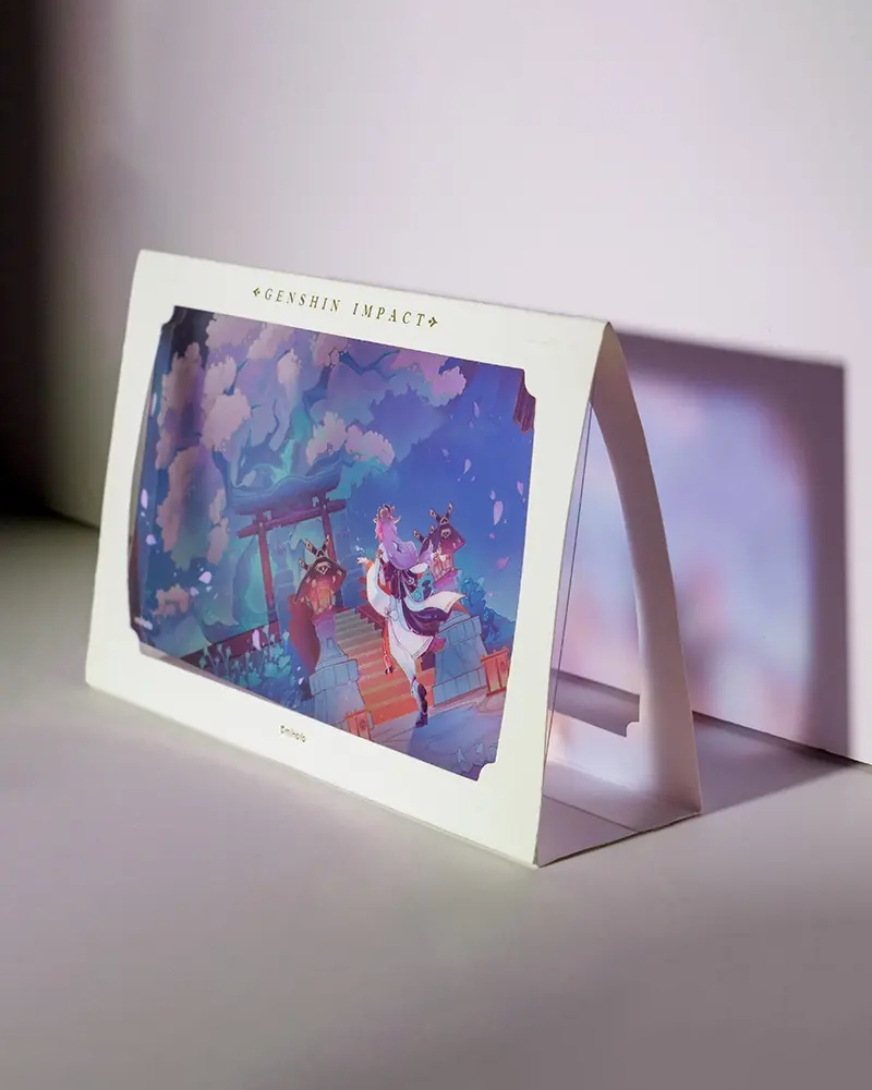 Genshin Impact® Transparent Art Cards - Anime Character Collectibles for Fans | Perfect for Display, Scrapbooking & Gift Giving