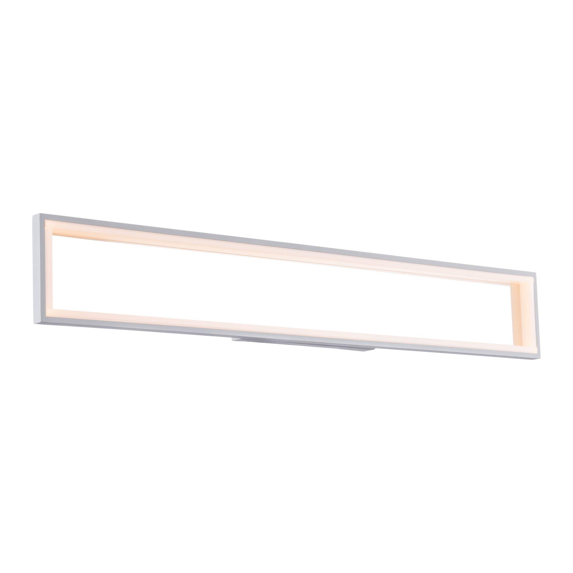 WAC Lighting WS-32037-TT 37-Inch Titanium Mirror Wall Light Fixture - Perfect for Bathroom Vanity, Dressing Room & Bedroom Decor