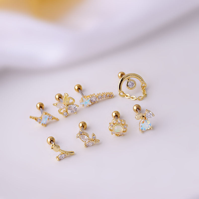 20G Galaxy Star Helix Piercing Stud - Surgical Steel Cartilage Earring for Women & Men | Perfect for Helix, Tragus, or Conch Piercings | Hypoallergenic & Comfortable for Daily Wear