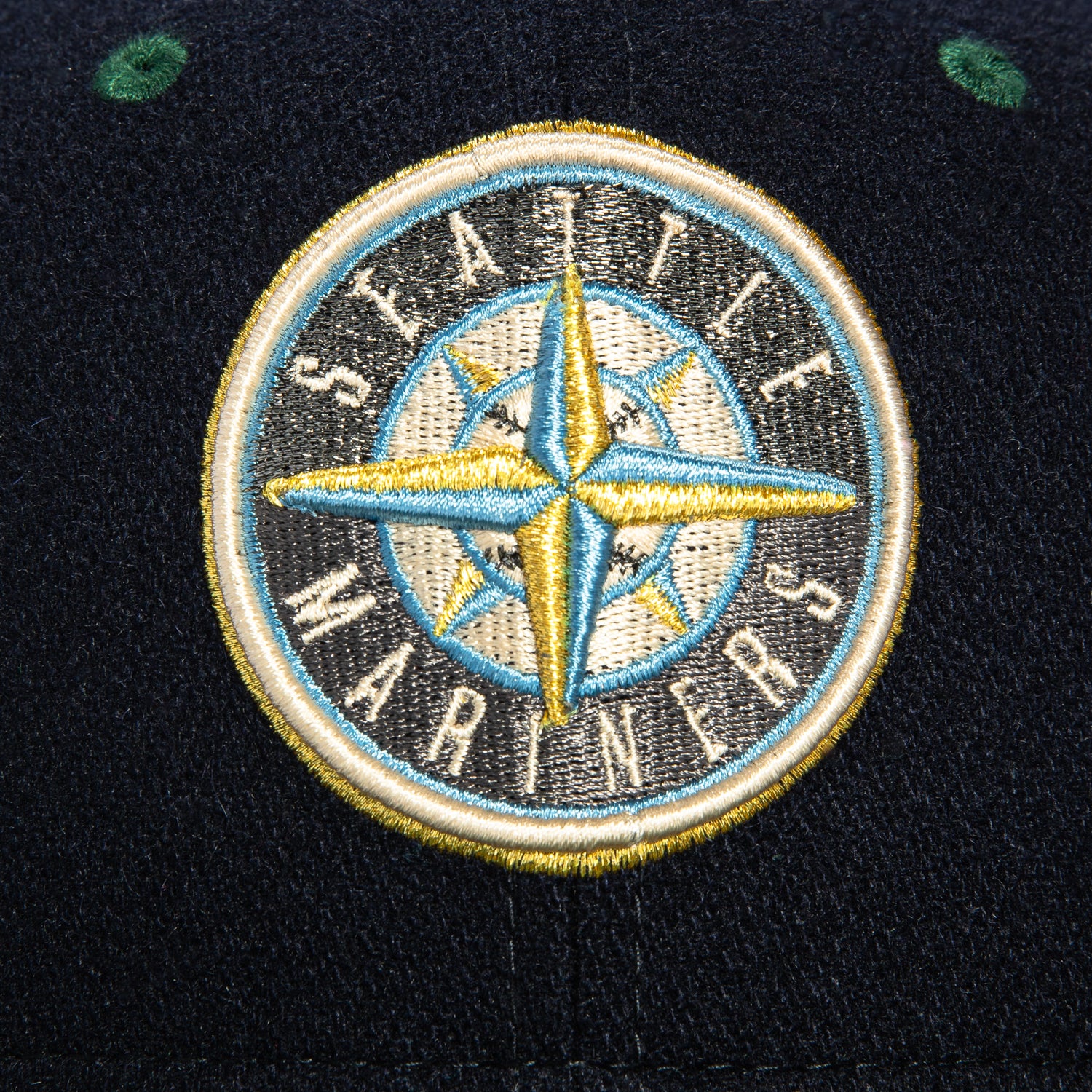 New Era 59Fifty Seattle Mariners 2023 All Star Game Patch Baseball Cap - Navy & Green Melton Wool MLB Hat for Men, Women | Game Day, Sports Fan Gift, Casual Wear