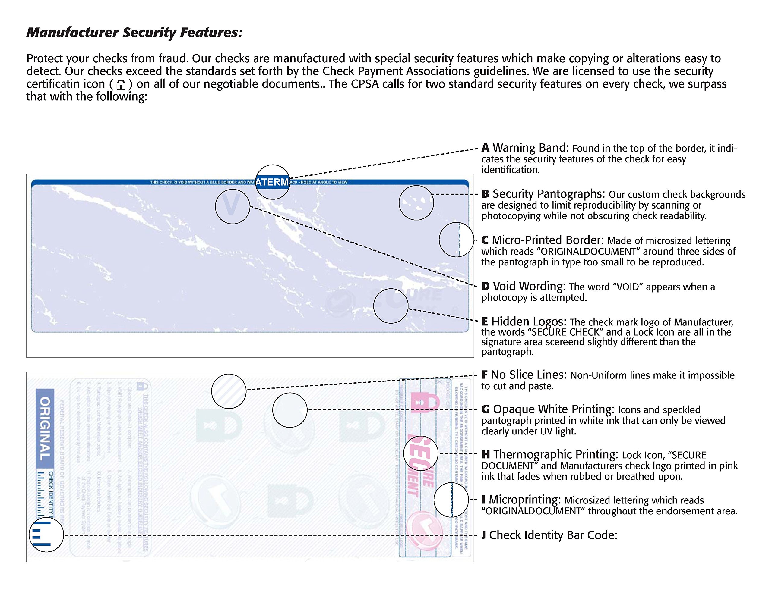 ABC Blank Check Stock Paper - 2500 Sheets Blue Computer Voucher Checks for Laser Printers | Versa Check Refills with Top Check & Bottom Stub Design | Perfect for Payroll, Home Business & Office Accounting | Compatible with QuickBooks & Other Accounting Software