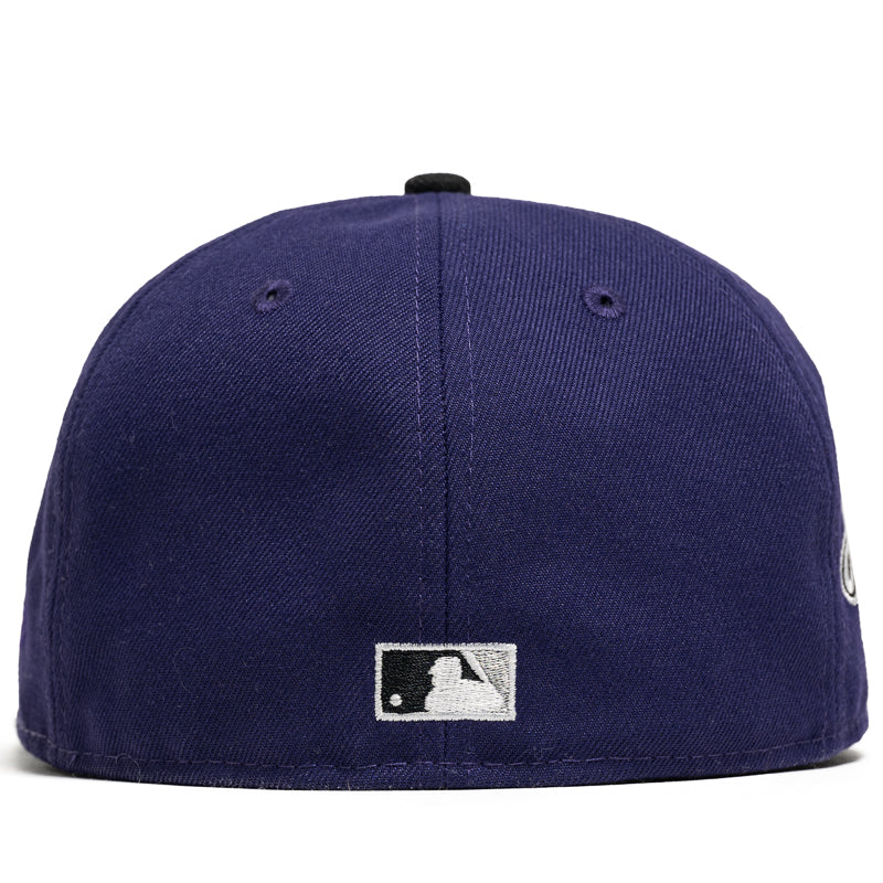 New Era x Politics Milwaukee Brewers 59FIFTY Fitted Hat - Purple & Black Snapback Baseball Cap for Men & Women - Perfect for Baseball Games, Streetwear Fashion & Sports Fans