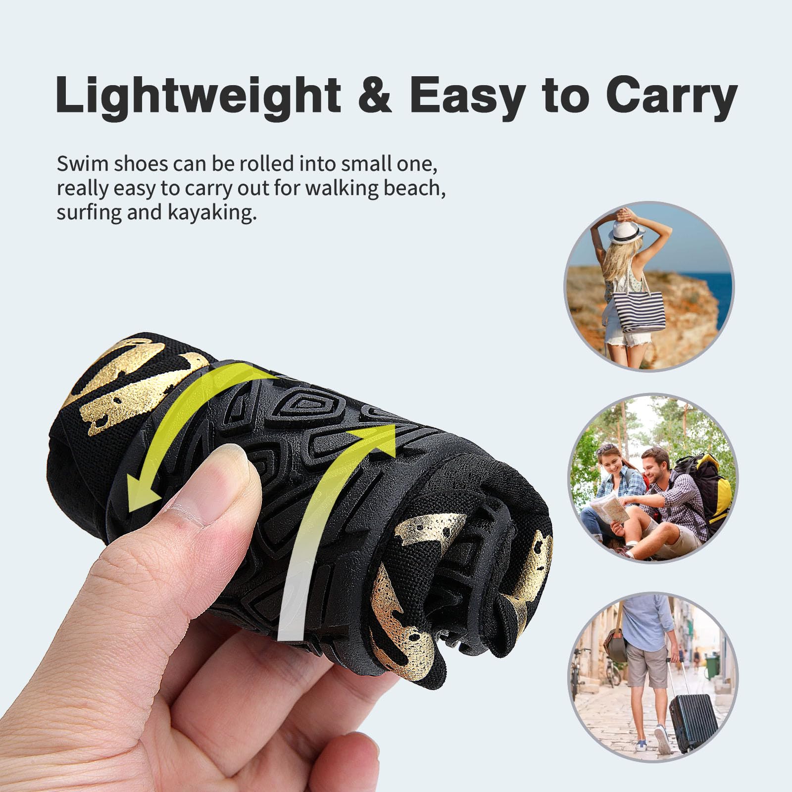 **Men's & Women's Quick-Dry Water Shoes - Barefoot Beach Pool Shoes for Surfing, Swimming, Yoga & Water Sports | Ideal for Beach, Pool & Outdoor Activities**
