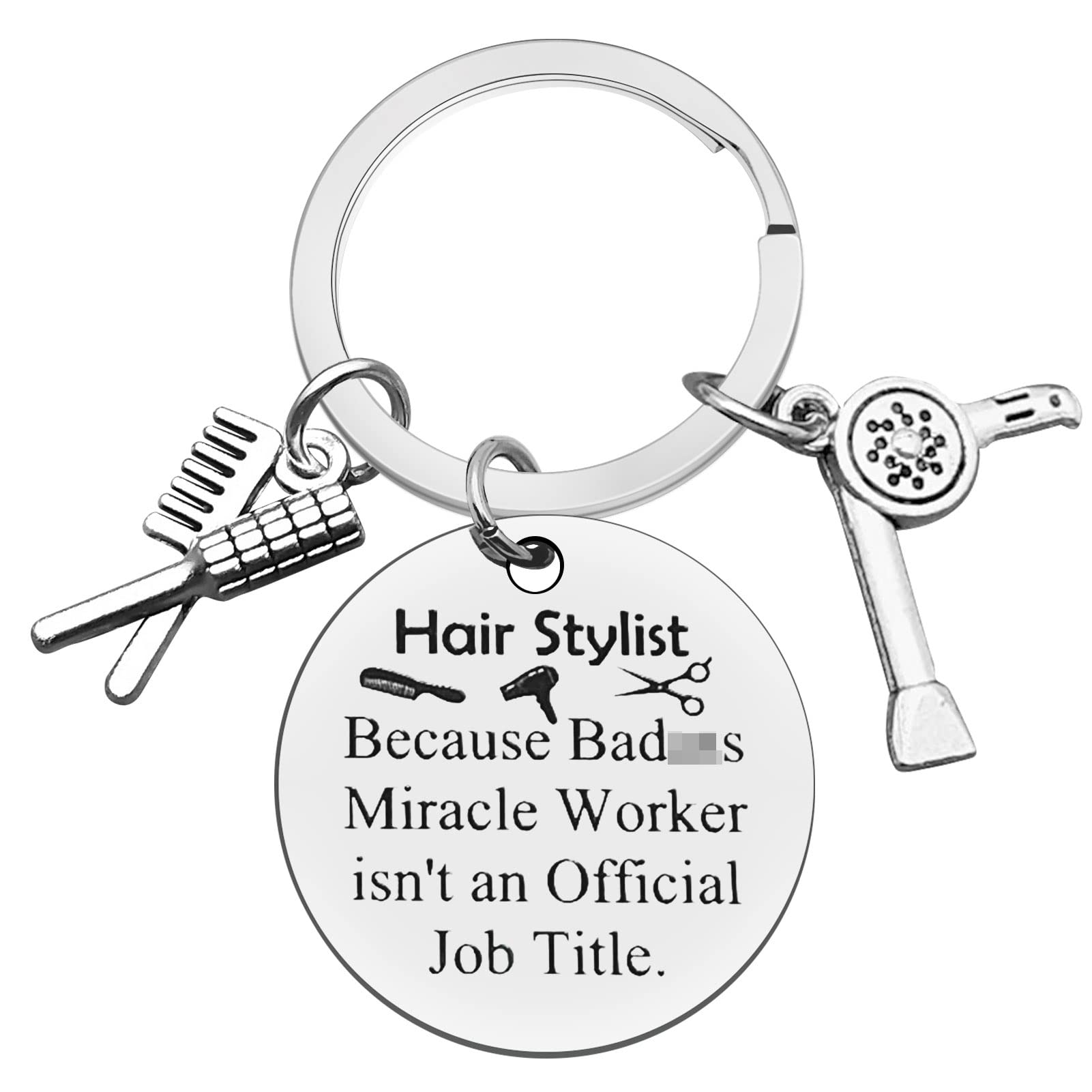 Stylish Hairdresser Keychain - Perfect Cosmetology Graduation Gift, Christmas & Birthday Present for Hair Stylists | Ideal for Salon Professionals & Beauty School Students