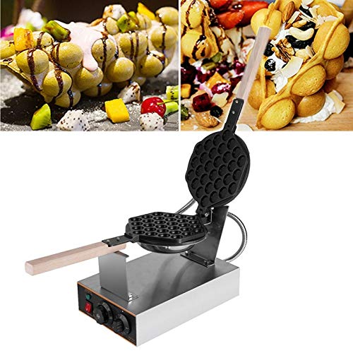 Stainless Steel Electric Egg Cake Maker Machine - Automatic Puff Bread Oven for Homemade Egg Waffles, Perfect for Breakfast, Snacks & Desserts