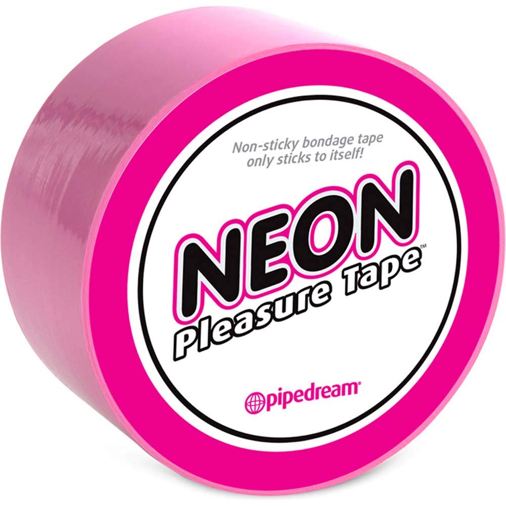 Fetish Fantasy Pleasure Tape - Pink Bondage Tape for Sensual Play & Restraint - Perfect for BDSM, Roleplay & Sensory Exploration
