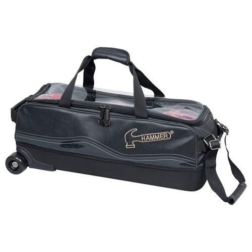 Hammer Force Slim Triple Tote Roller Bowling Bag - Lightweight & Durable Bowling Accessories for Men & Women - Perfect for League Play, Tournaments & Practice Sessions