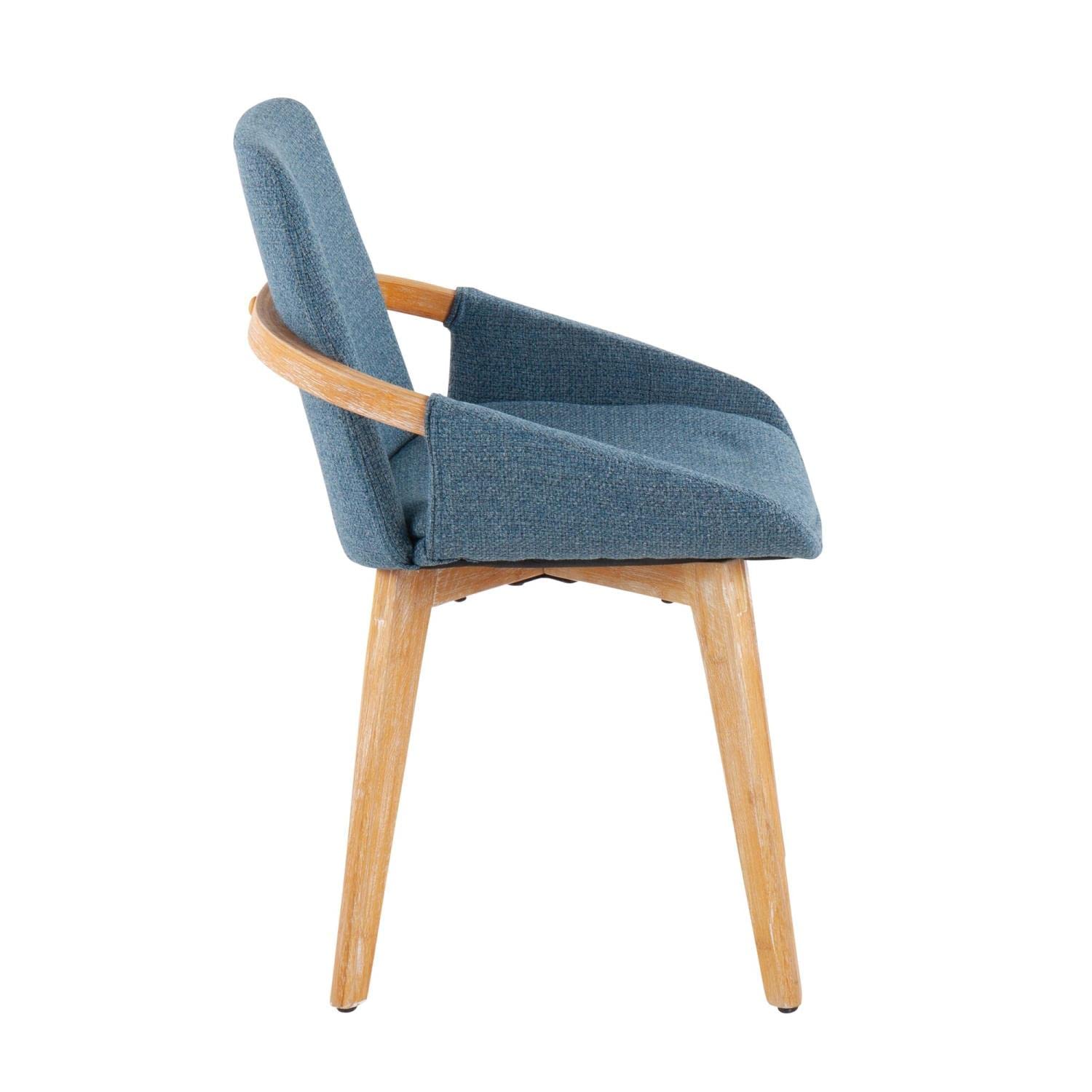 LumiSource Cosmo Chair - Mid-Century Modern Upholstered Dining Chair Set of 2, Comfortable Kitchen Chairs for Dining Table - Perfect for Home, Restaurant & Office Use