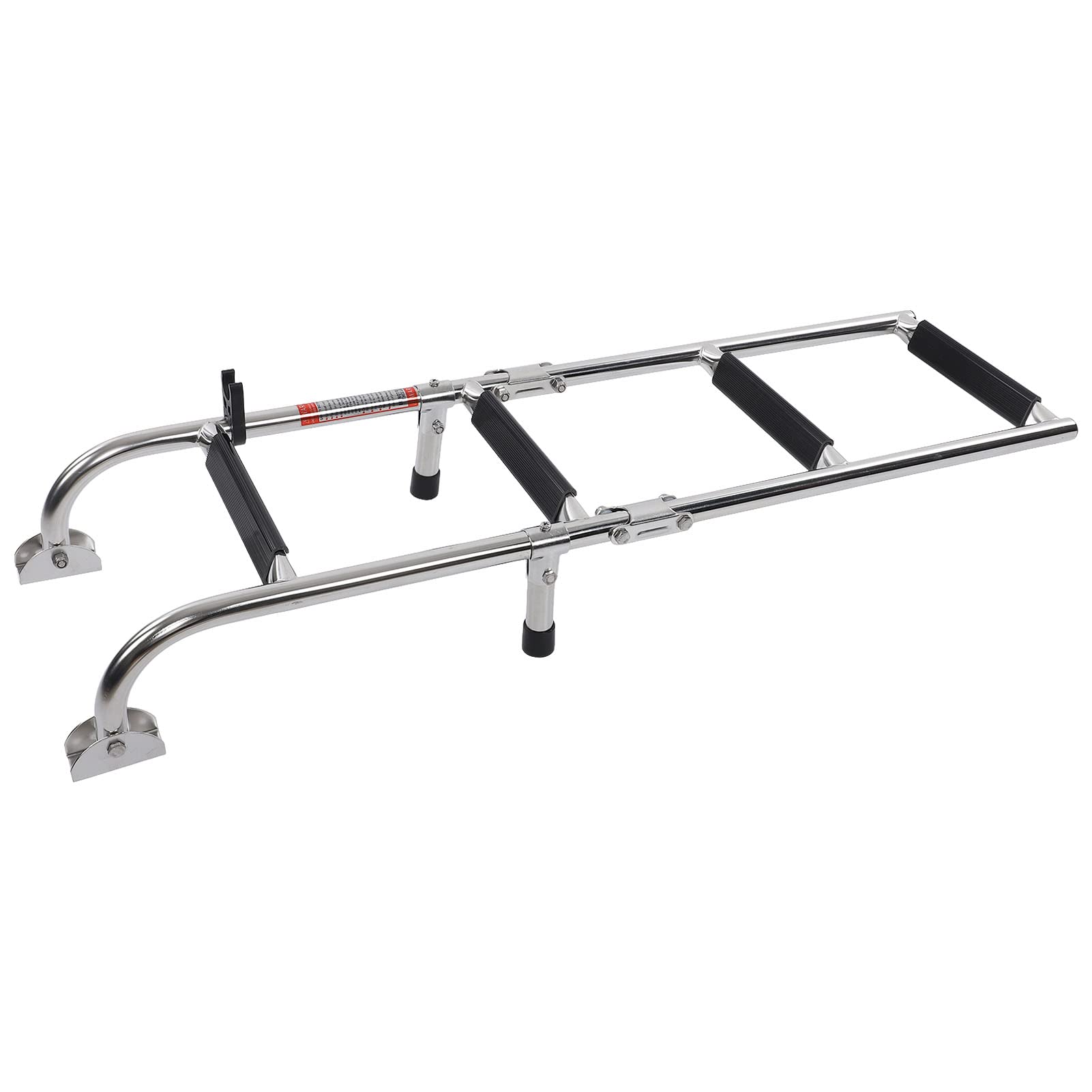 4-Step Foldable Boat Pontoon Ladder - Non-Slip Yacht Ladder for Safe Boarding & Water Sports | Perfect for Boating, Fishing & Swimming