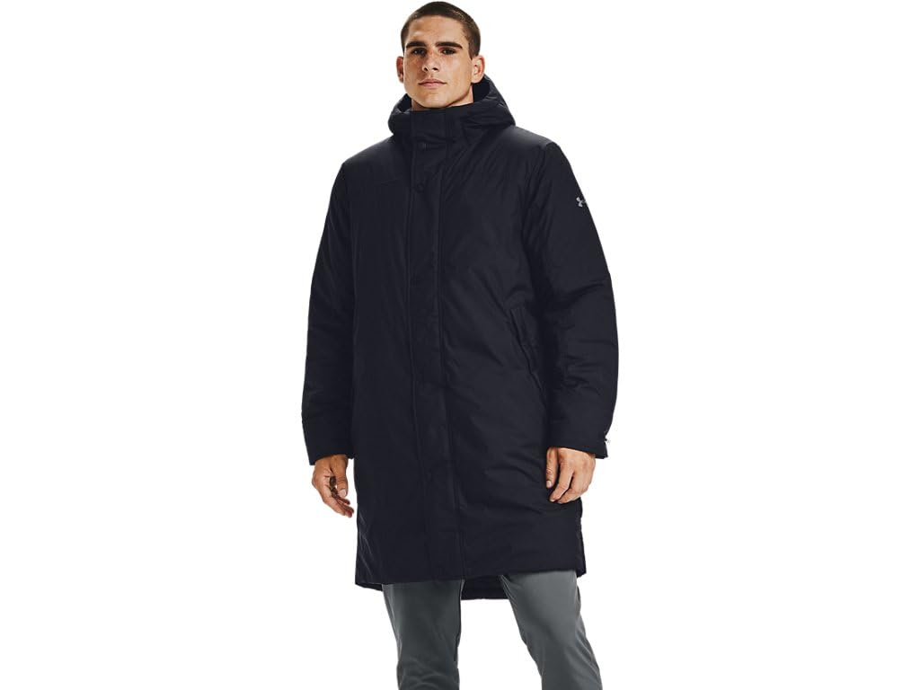 Under Armour Men's Armour Insulated Bench Coat - Winter Jacket for Men, Waterproof & Windproof, Black | Perfect for Outdoor Activities, Hiking & Cold Weather