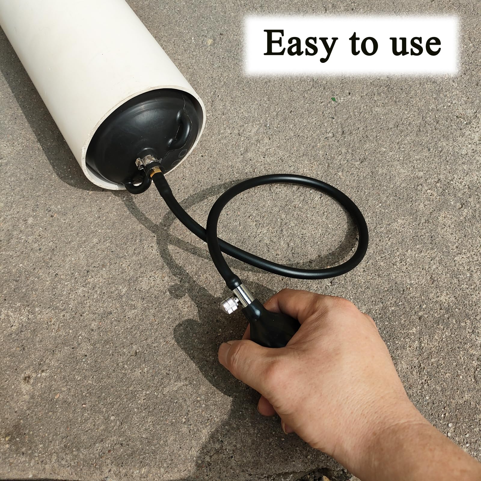 3 Inch Inflatable Sewer Test Plug - Self-Contained Hand Inflatable Pipe Plug Balloon for Plumbing & Drain Testing | Perfect for Pipe Repairs, Leak Detection & Plumbing Maintenance