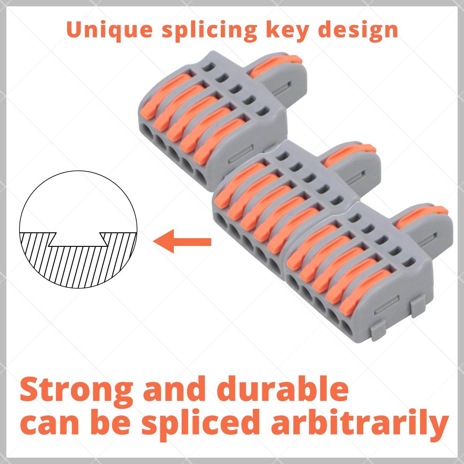 14 Pcs Compact Lever Splicing Wire Connectors Kit - 1 in 5 Out DIY Push-in Terminal Block for Home Electrical Wiring, Automotive Repairs & DIY Projects