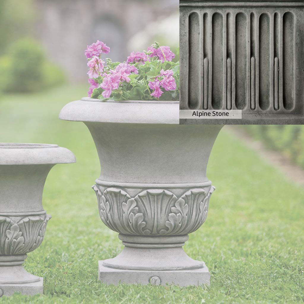 Campania International Williamsburg Acanthus Large Outdoor Planter - Classic Garden Decor for Patio, Porch, and Landscape Design