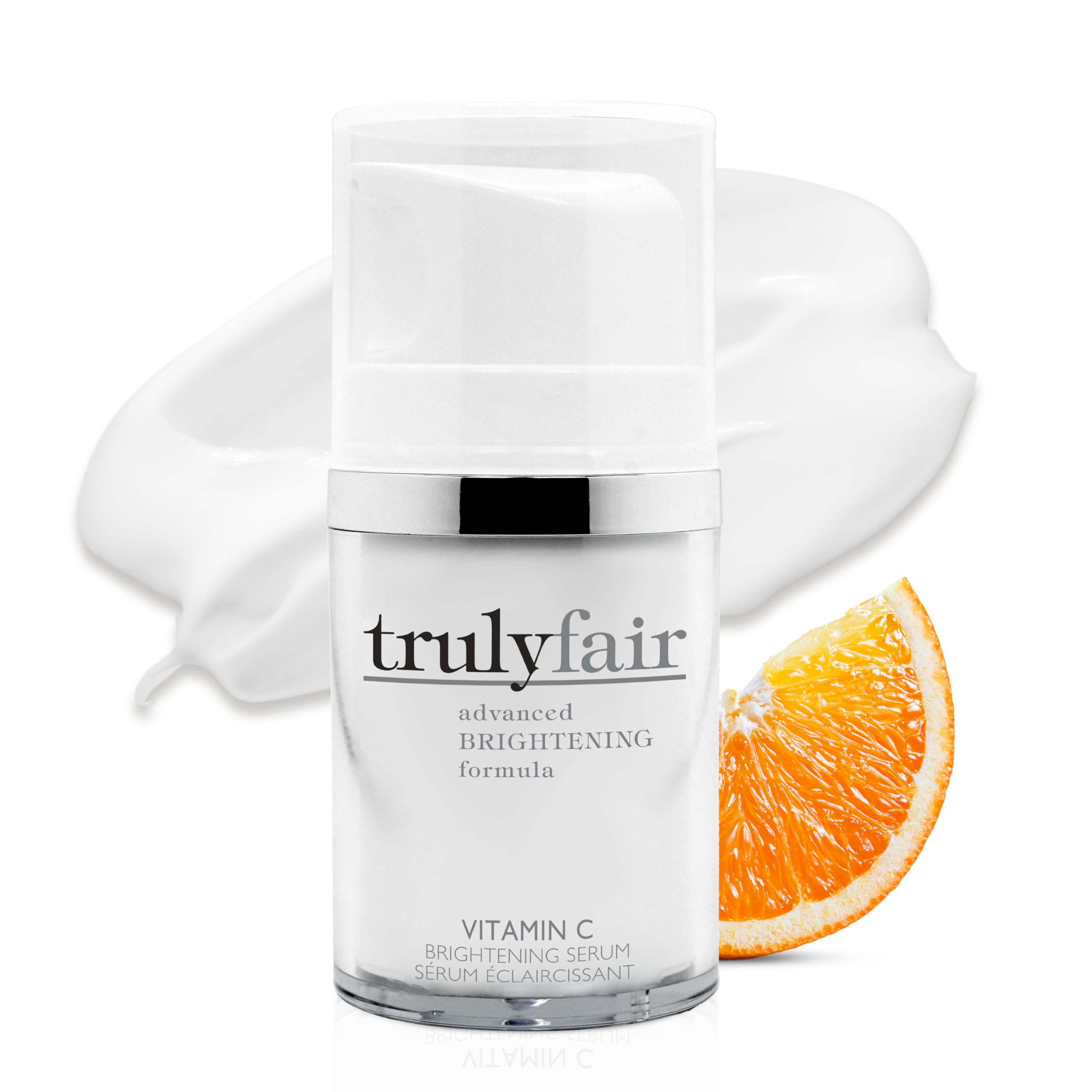 Truly Fair Vitamin C Brightening Face Serum for Women - Anti-Aging & Dark Spot Corrector with Natural Ingredients - 30ml | Reduce Wrinkles & Even Skin Tone | Perfect for Daily Skincare Routine & Nighttime Use