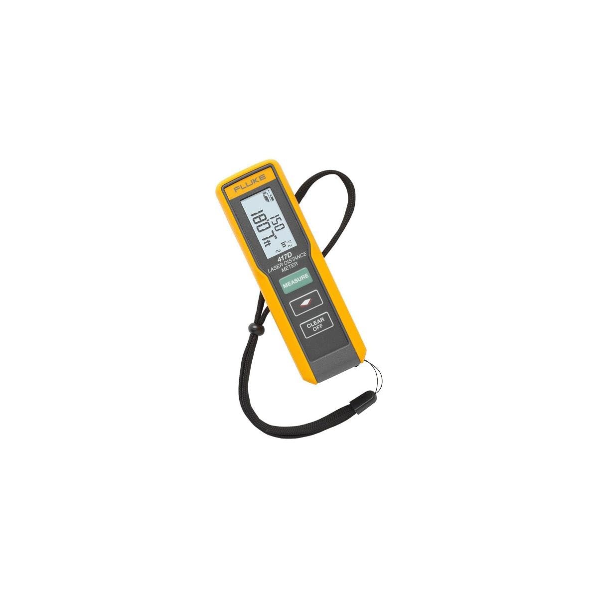 Fluke 417D Laser Distance Meter - High Precision Digital Measuring Tool for Construction, Surveying & DIY Projects | Indoor/Outdoor Use