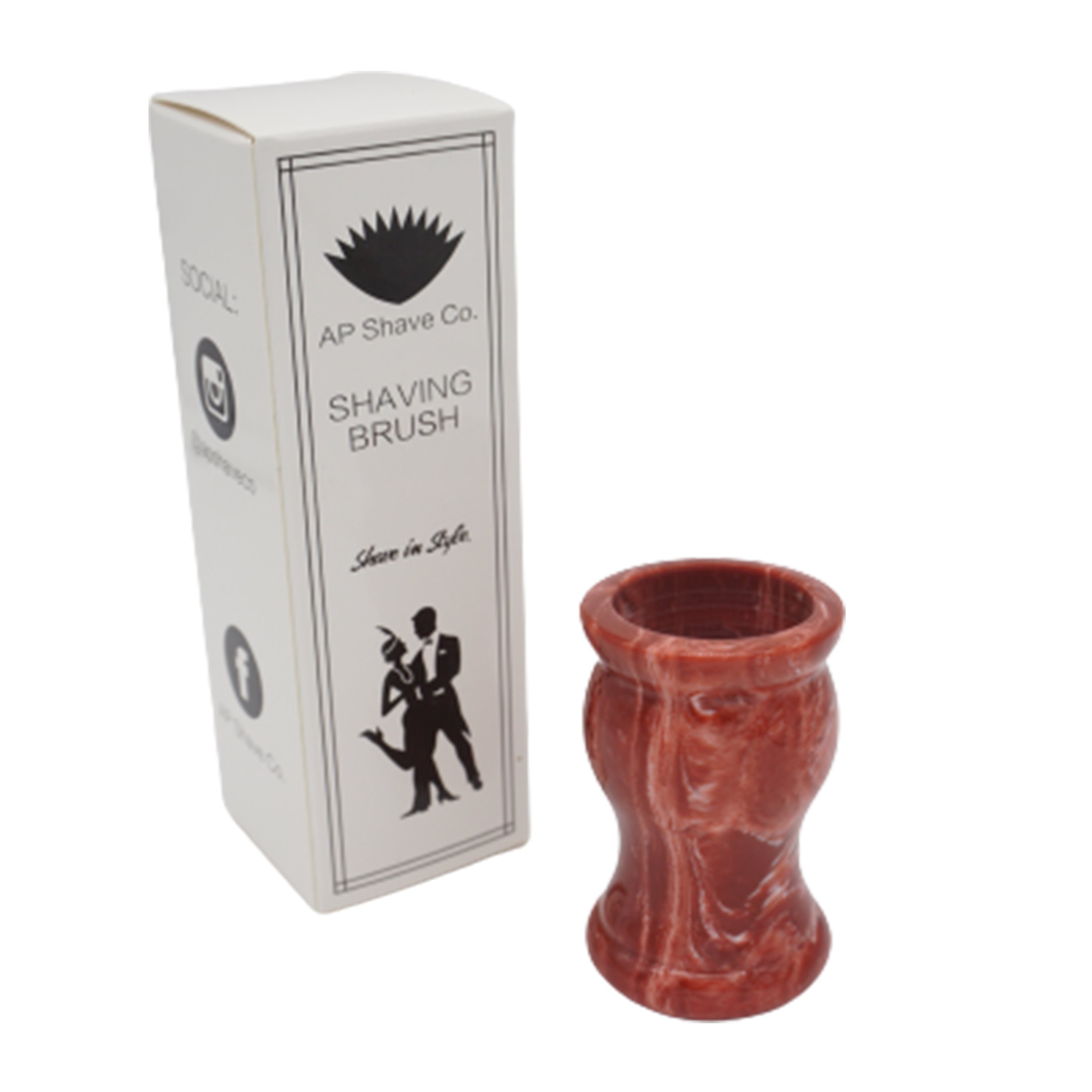 Premium Handmade Strawberry Cream Shaving Brush Handle - Fits 28mm & 30mm Knots - Perfect for Wet Shaving & Grooming Gifts