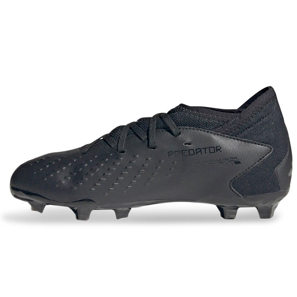Adidas Jr. Predator Accuracy.3 Firm Ground Soccer Cleats for Boys - Core Black - Youth Football Shoes for Firm Natural Grass Surfaces - Perfect for Training & Matches